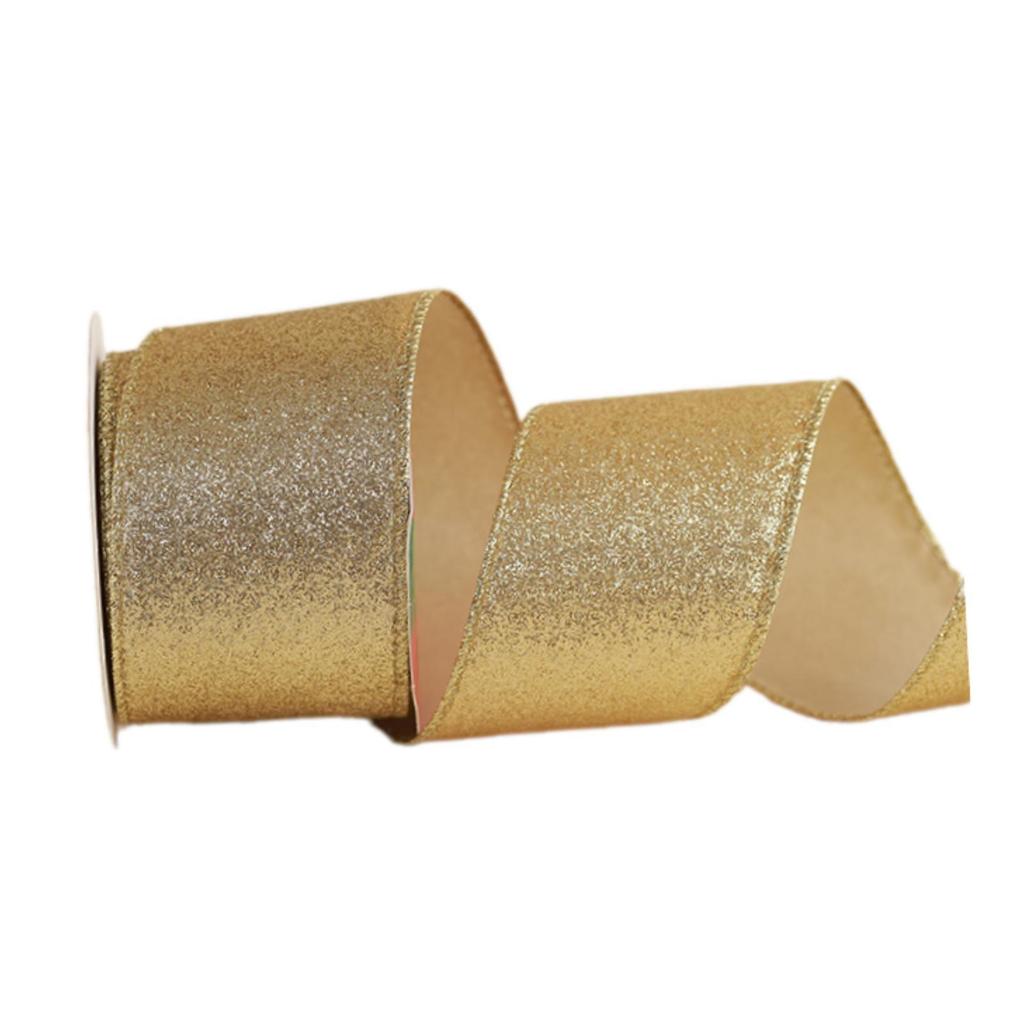 Christmas Ribbon Versatile Flexible 2.5 inch Wide Wired for Valentines Day Crafts Gift Wrapping Wreath Floral Arrangements