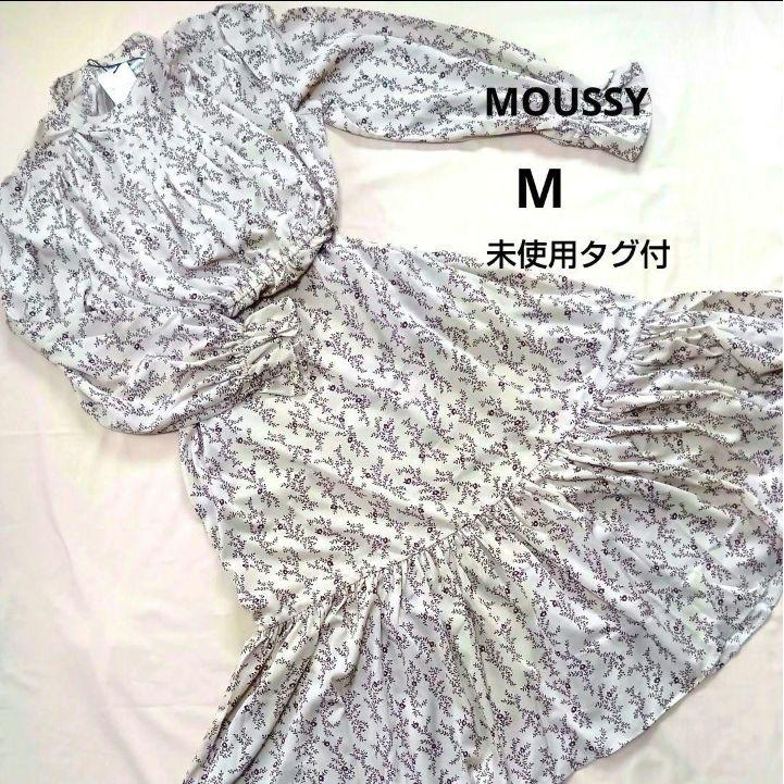[Unused tag included] MOUSSY Small floral pattern tiered dress M