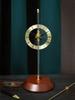 Desktop Aerodynamic Clock Table Clock Invisible Home Decor Desk Pendulum Brass Solid Wood Silent Clock Decoration