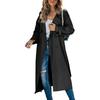 Damen Mode Einfach Zweireihig Trenchcoat Vintage Reverskragen Lange Ärmel Weiblich Schick Dame Outfits