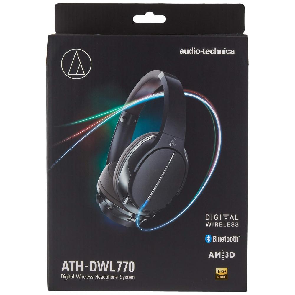 Audio-Technica ATH-DWL770 Digital Wireless Headphone System Bluetooth High Resolution Sound Source Compatible Black