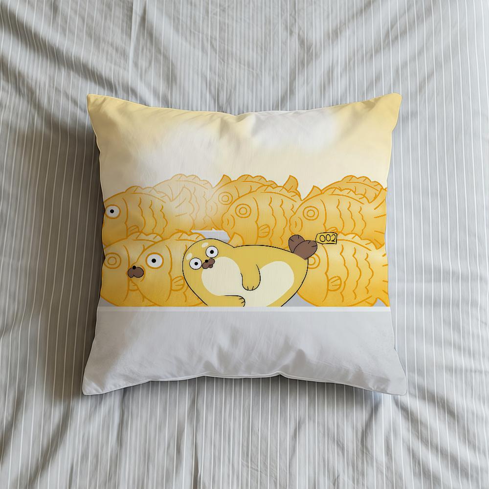 Kissenhülle Niedliche Weiche Hülle Für Sofa S-SealookS Wohnzimmer Cartoon Zuhause Bequem Büro Dekoration Schutzhüllen für Kissen