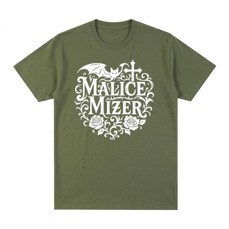 Malice Mizer band Vintage Tshirt Music Rock Comfortable Casual Retro YK Cotton Unisex T shirt New Tee Tshirt Womens Tops