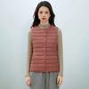 Autumn and Winter Women's Waistcoat Round Neck V-neck Lightweight Down Jacket Vest Duck Down Waistcoat