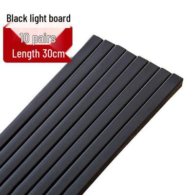 Beijingjie Einfache schwarze Legierungs-Essstäbchen (20 Paare)