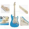 Bullfighter Electric Stratocaster Type D120 Set Includes and Strap Guitar, (Blue), Beginner's Strings, Case, Picks,