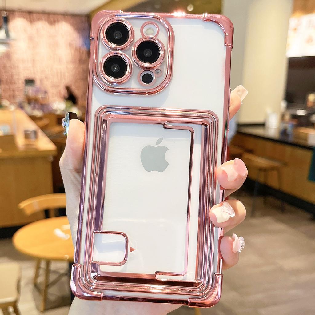 Apple 14PRO push card mobile phone case, new card mobile phone case iPhone15PRO card case mobile phone case 13 applicable