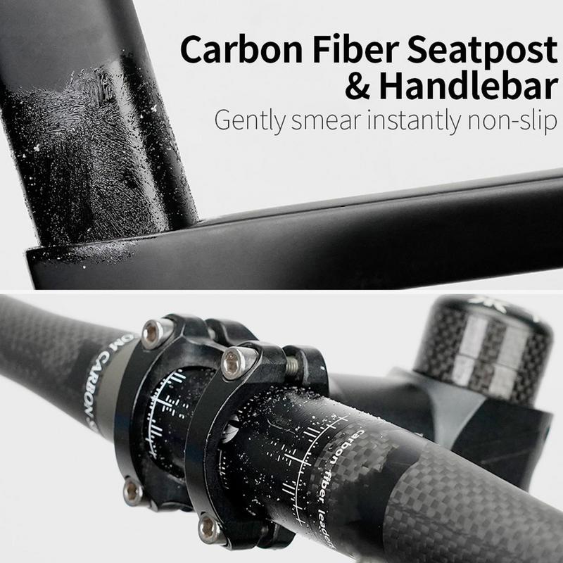 Agente Anti-Derrapante de Fibra de Carbono 10G Para Espigão de Selim Guidão Quadro Mesa Superfícies de Fibra de Carbono Acessório de Proteção Graxa de Bicicleta 1-4 peças