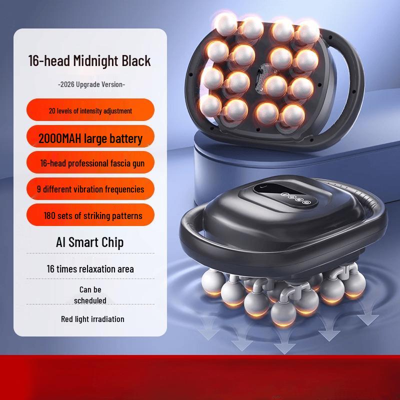 MDUG 16-Head Percussion Massage Gun CN plug (adapter included)