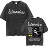 Rock Band EXTREMODURO Yominoria Absolvta Vintage Washed Tshirts Men Women Fashion Harajuku Oversized Cotton T Shirts Streetwear