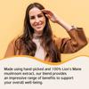 Pslalae Lion's Mane Mushroom Capsules, 1000 mg per serving, all-natural, suitable for both men and women.