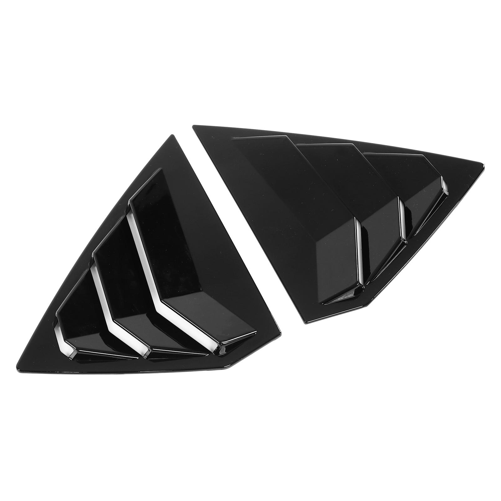 

2pcs Gloss Black Rear Side Window Louver Air Vent Scoop Shades Cover Replacement for Buick Regal 2017‑2021