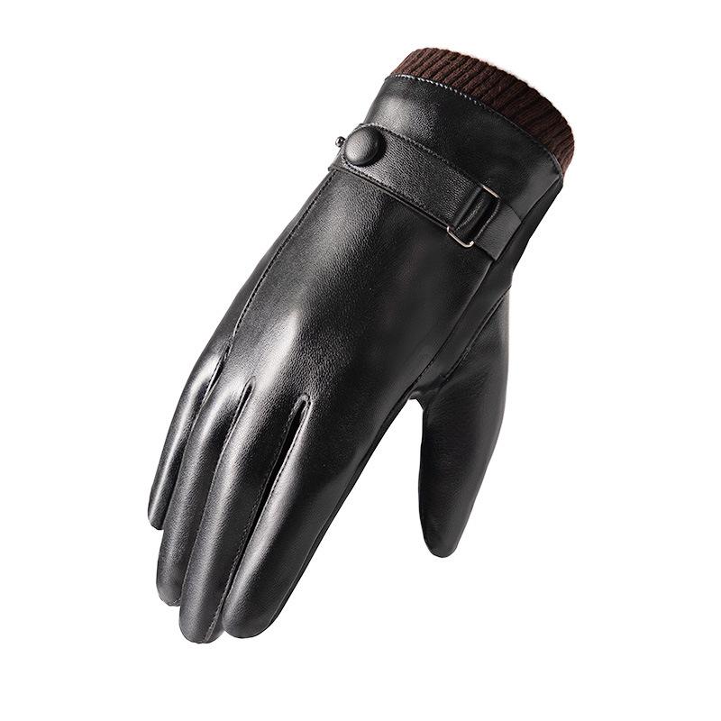 Ciepłe rękawiczki Zimowe męskie i damskie aksamitne pogrubione wiatroodporne wodoodporne rękawiczki do jazdy pojazdem elektrycznym na zewnątrz