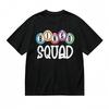 Damen Bequem Weich Gemütlich Klassisches T-Shirt Herren Damen T-Shirts Oberteil Bingo Squad Aufdruck Baumwolle T-Shirt