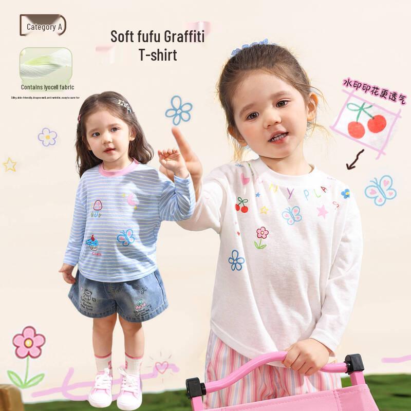 LUSON Girls  Long Sleeve Sun Protection Blouse 80