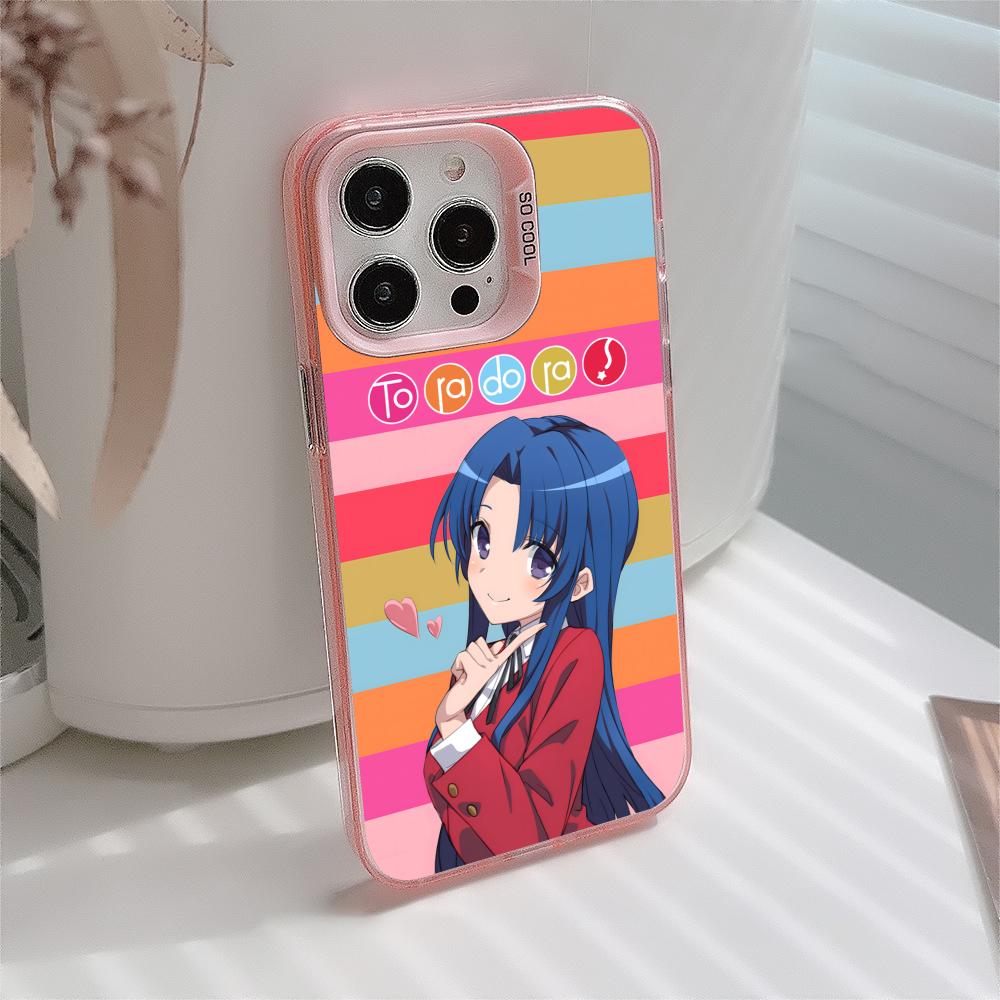Toradora Kawashima Mobile Phone Case for iPhone 17 16 15 14 13 12 11 X XR XS 8 7 Air Pro Max Plus Translucent Pink Cover