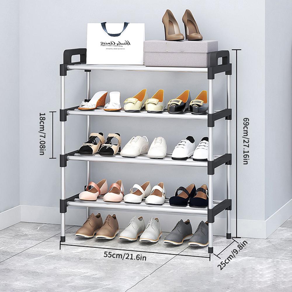 7-Story Aluminum Alloy Shoe Rack Multi-Layer Assembly Dust-Proof Storage for Dormitory Entrance Organizer shoemaker organizer