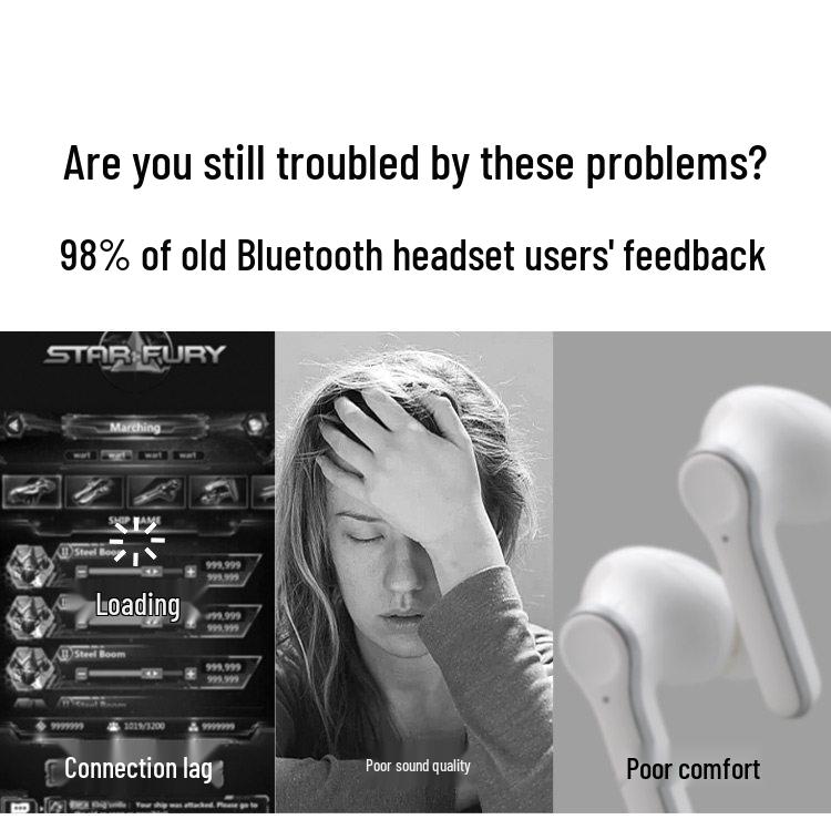 High-Quality In-Ear Noise-Cancelling Bluetooth Earphones with Long Battery Life for Android, Xiaomi, and Apple.