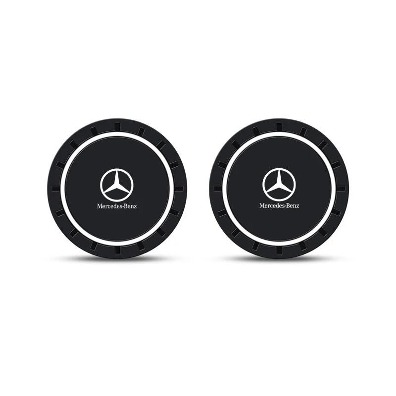 

Car Sticker Car Water Cup Pad Car Coaster Anti-Slip Drink Holder Mat Drink Holder For MERCEDES BENZ W211 W204 W210 W203 CLA GLA