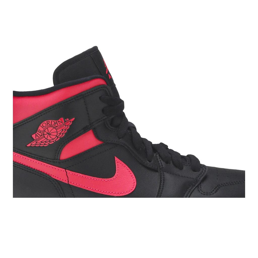 Womens Air Jordan 1 Mid 'Siren Red' (women's Sizes) Black / White / Siren Red Vintage Basketball Shoes BQ6472 004
