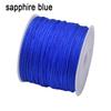 Corda di seta 45M/0,8MM trecciata in nylon per Fai da te per Forniture per la creazione di gioielli Nappe Perline Artigianato intrecciato Corda di nylon satinato CS003
