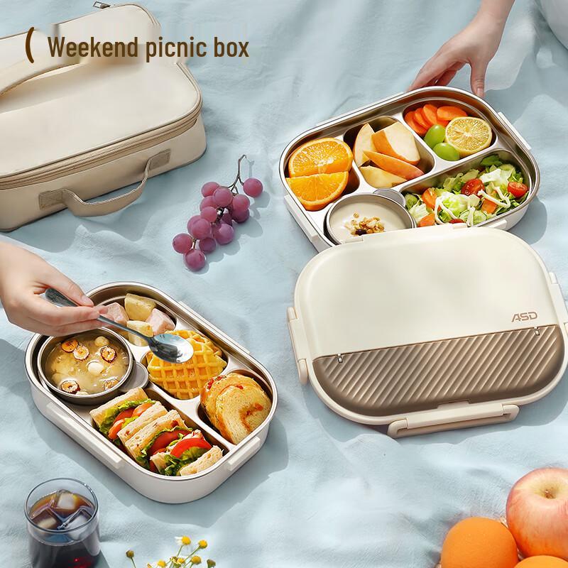 ASD 316L Stainless Steel Thermal Bento Lunch Box