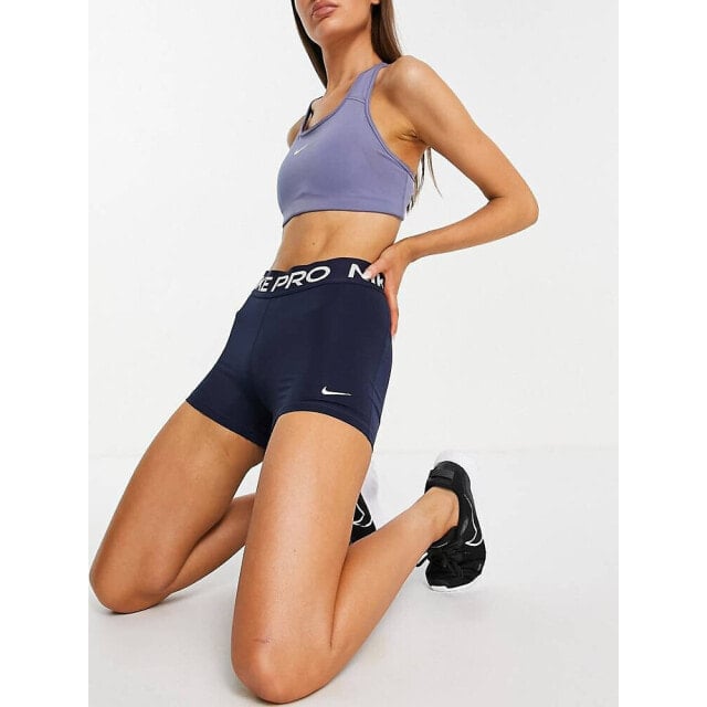 

Темно-синие шорты Nike Pro Training 365 шириной 3 дюйма