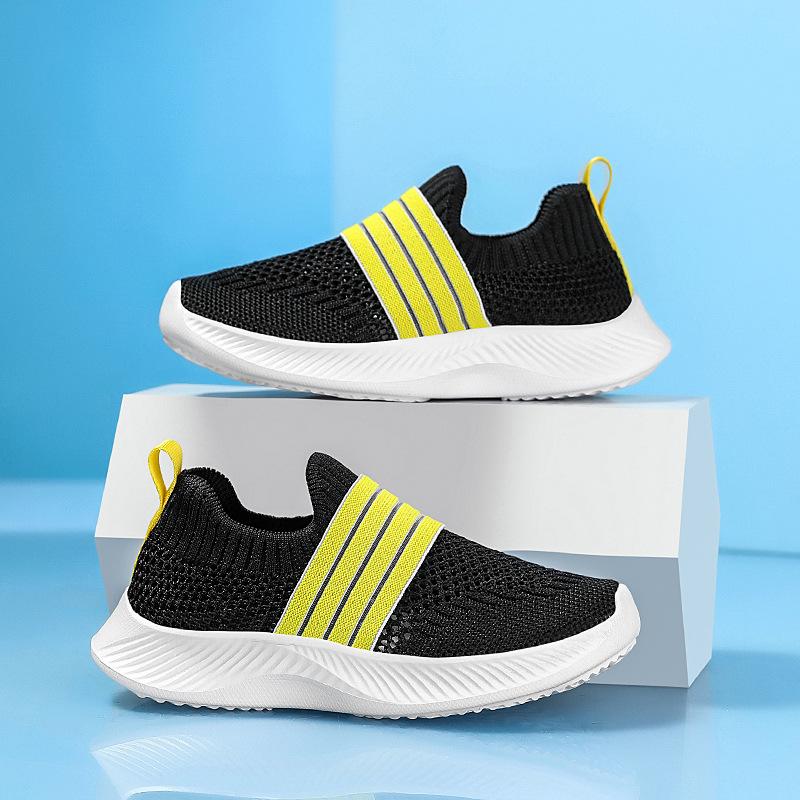 Classmates Boys and girls single mesh shoes summer thin breathable mesh one pedal soft sole casual children's sports shoes