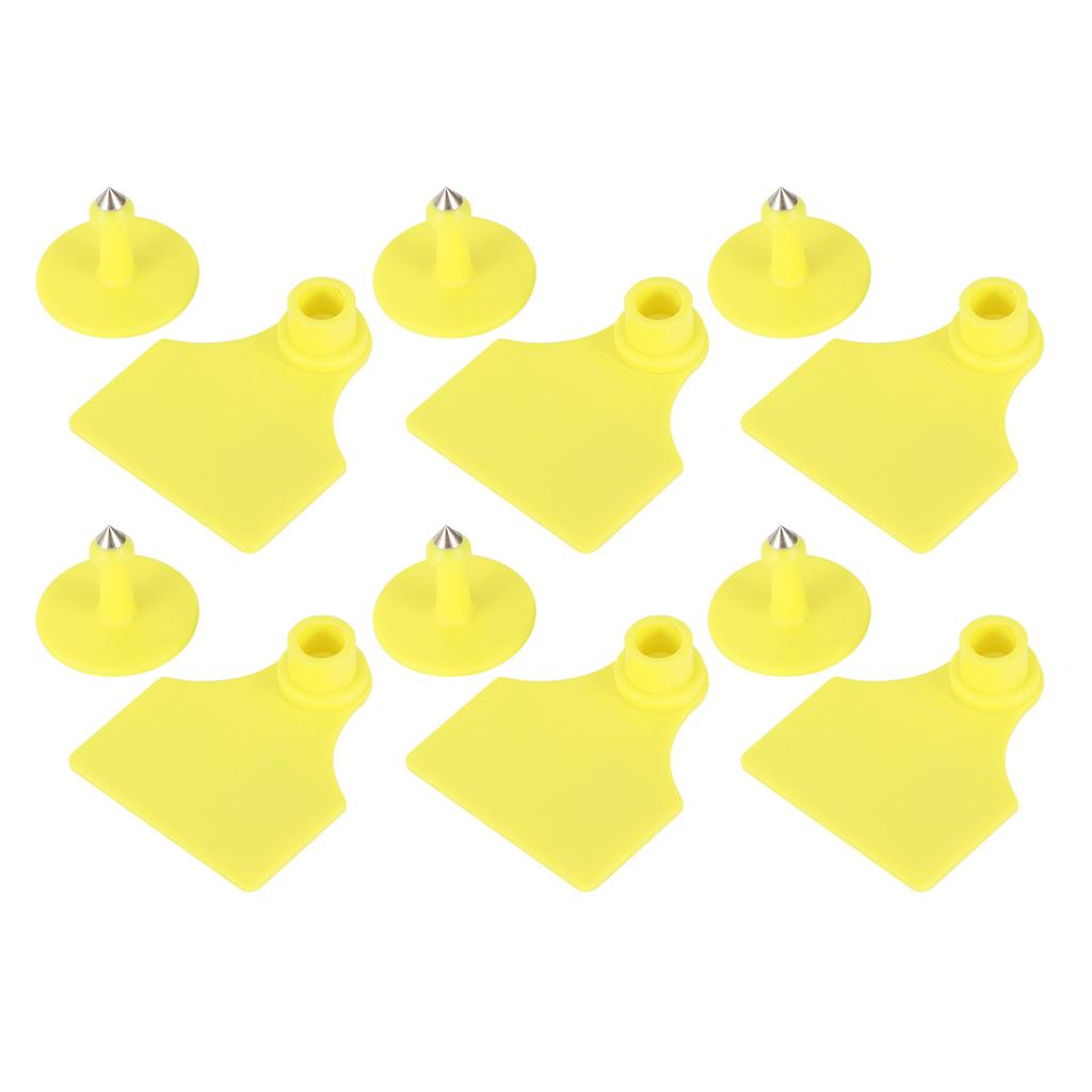 20 Set Livestock Identification Blank Ear Tag for Goats Sheep Cattle Cows Pigs Farm SuppliesS: