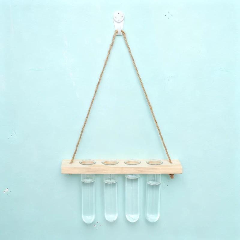 Creative Hydroponic Plant Wall Hanging Glass Vase Garden Wall Decor Flower Arrangement  Home Decoration Party Gift Vase