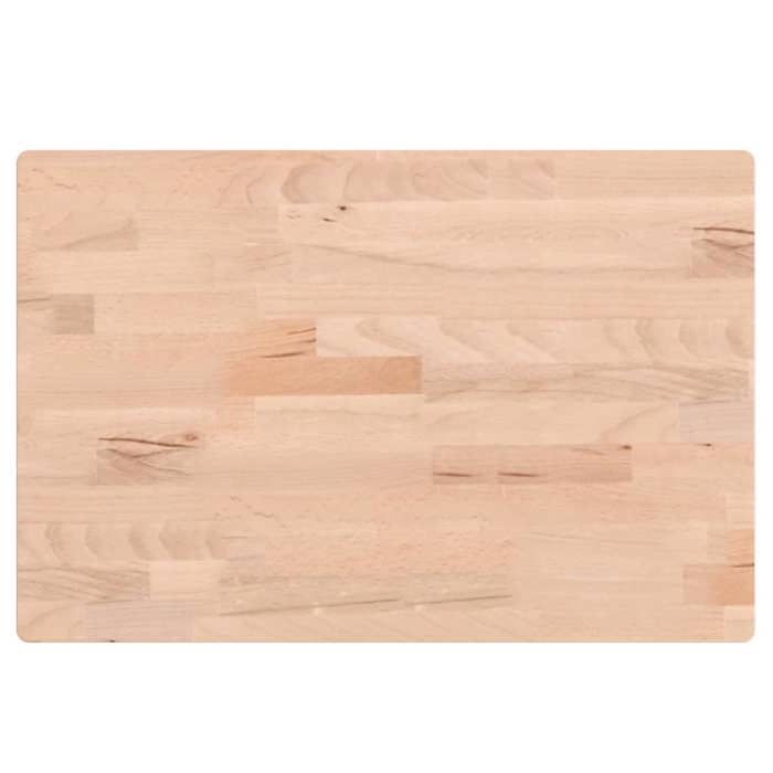 VidaXL Dessus de table 60x40x1,5 cm rectangulaire bois massif de hêtre 3188880