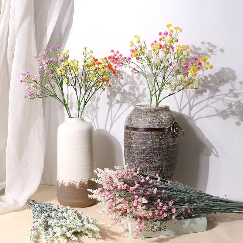 Simulation Gypsy Ornament, Gypsy Fake Flower Bouquet, Lavender Simulation Plant Green Plant Fake Flower