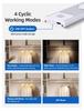 Rechargeable Cat Eye LED Night Light with Motion Sensor for Shoe Cabinets, Wardrobes, and Wine Cabinets