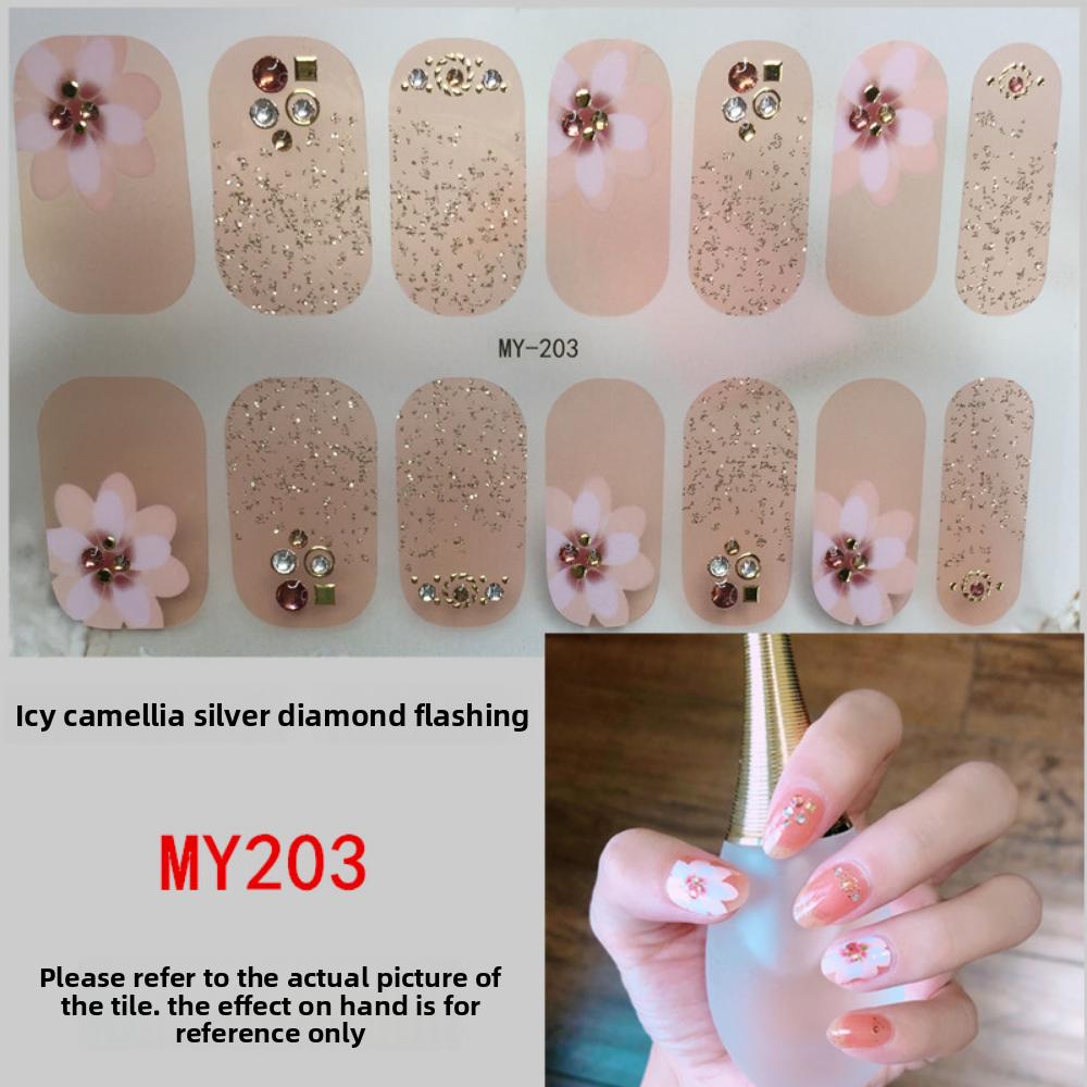 

Водонепроницаемая самоклеящаяся гель-пленка для ногтей без запекания, полная наклейка, весенне-летняя пленка для ногтей, бумага для ногтевой пленки