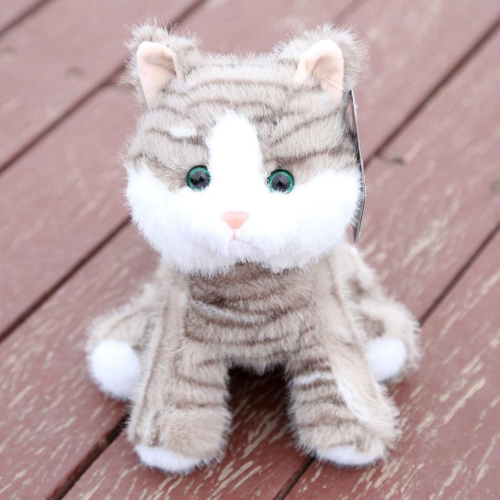

Cute Orange Gray Blue Yellow Cat Plush Doll Children Toy For Kids And Babies Gift сірий колір