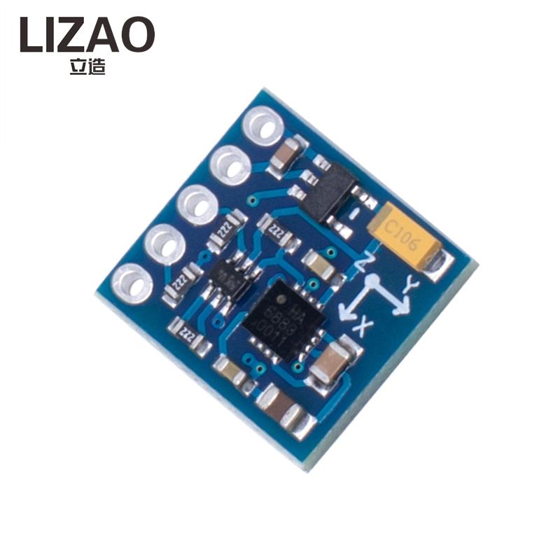 LIZAO GY-171 HMC1881L 1-Axis Compass Magnetometer Sensor Module 1V-1V IIC Board for Arduino Smart Robot and Navigation DIY