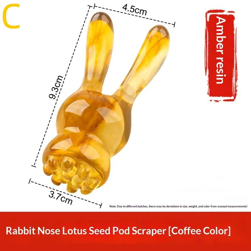 Multifunctional Resin Nose Scraping Massager Facial Scraping Massager Head Scalp Massage Comb Rib Shifting Rod Acupoint Stick