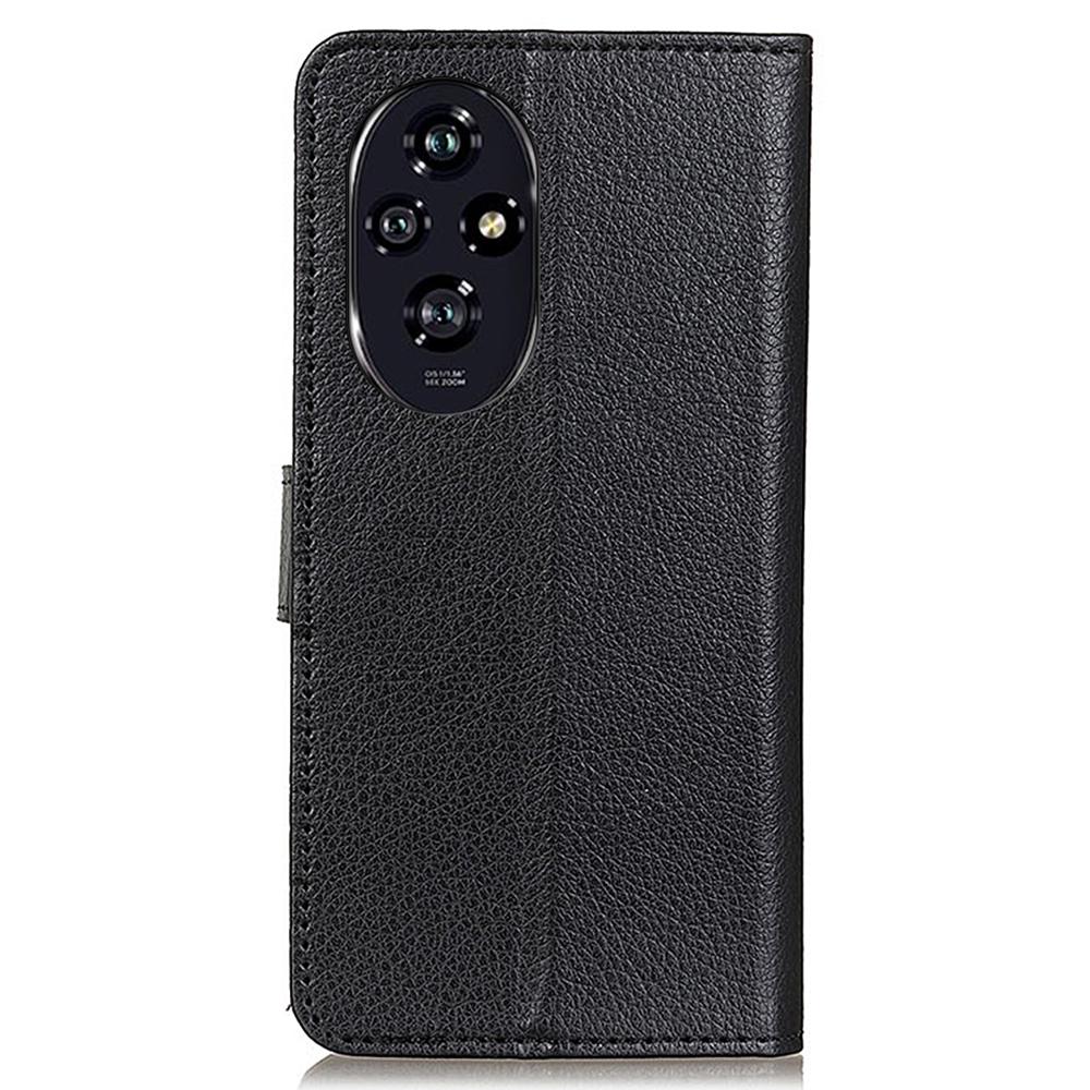 For Honor 200 Pro 5G Case Litchi Texture PU Leather Wallet Protective Phone Cover