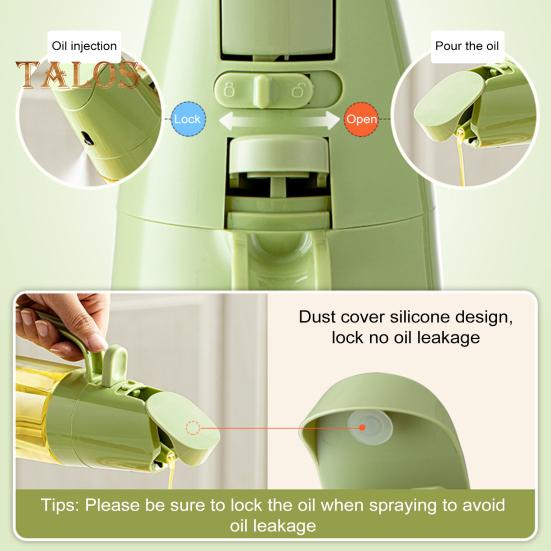 Pulverizator de ulei pentru gătit 2 în 1, dozator și pulverizator de ulei 300/500ml, sticlă de sticlă, duză anti-picurare, instrument de bucătărie ușor de curățat pentru sosuri de ulei și oțet