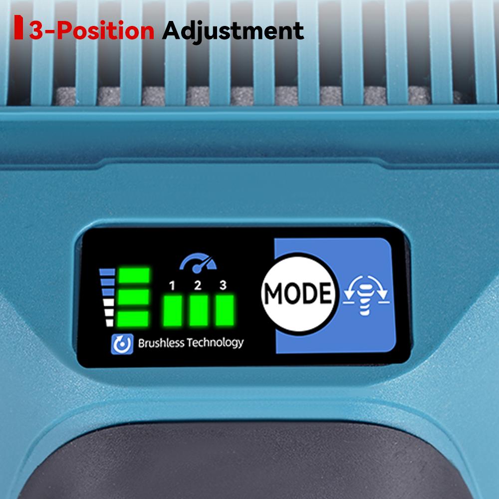 ONEVAN 180MM Brushless Electric Angle Grinder Variable Speed M14 Cutting Machine Woodworking Tool for Makita 18v Battery Pin