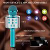Wireless Karaoke Microphone, Portable Bluetooth Microphone Speaker Converter Speaker Home KTV Compatible with Android/iPhone/iPad/PC-Blue