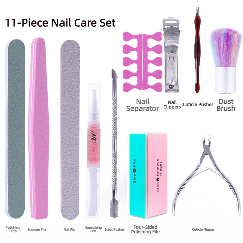 Nail Care Tools Trimming Polishing Maintenance Complete Set Nail Clippers Manicure Scissor Tools All In One
