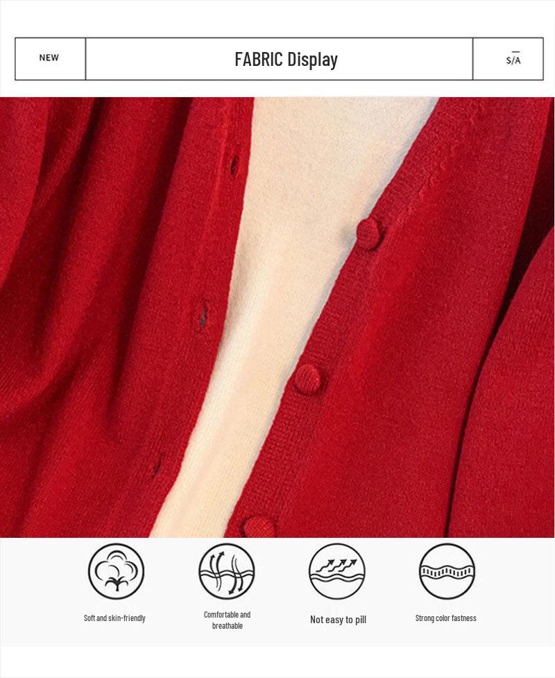 Plus Size Women’s Sweater Cardigan Two-Piece Set, Bust 150/160, Loose Fit