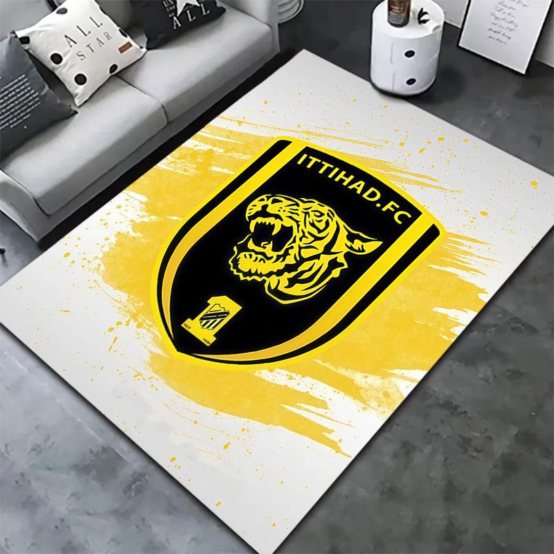 Al-Ittihad FC Carpet Rug for Living Room Bedroom Home Sofa Decoration,Kids play Non-slip Floor Mat