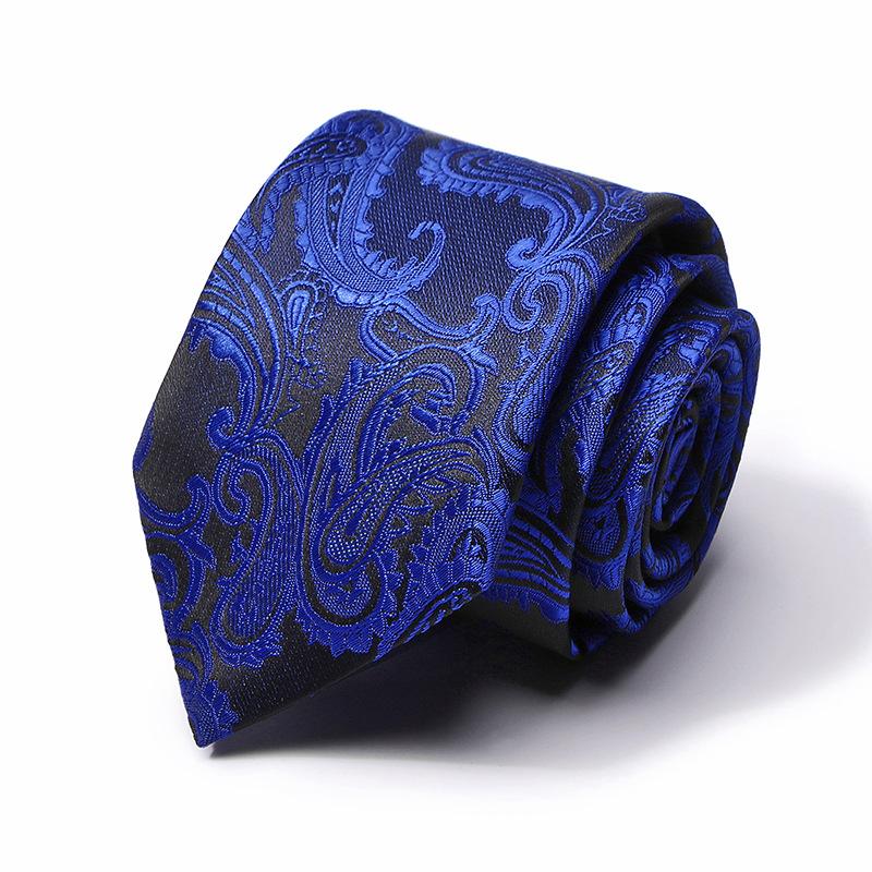 Tie Tie Polyester Silk Tie 8Cm Business Men'S Dress Wedding Studio Tie