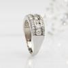 Stylish Lady Silver Color Finger Ring with Bright Zirconia Female Fashion Wedding Band Accessories Women Jewelry Gift
