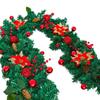 Luminous Christmas Garland and Wreath Ornaments for Shopping Malls, Hotels, and Staircases.