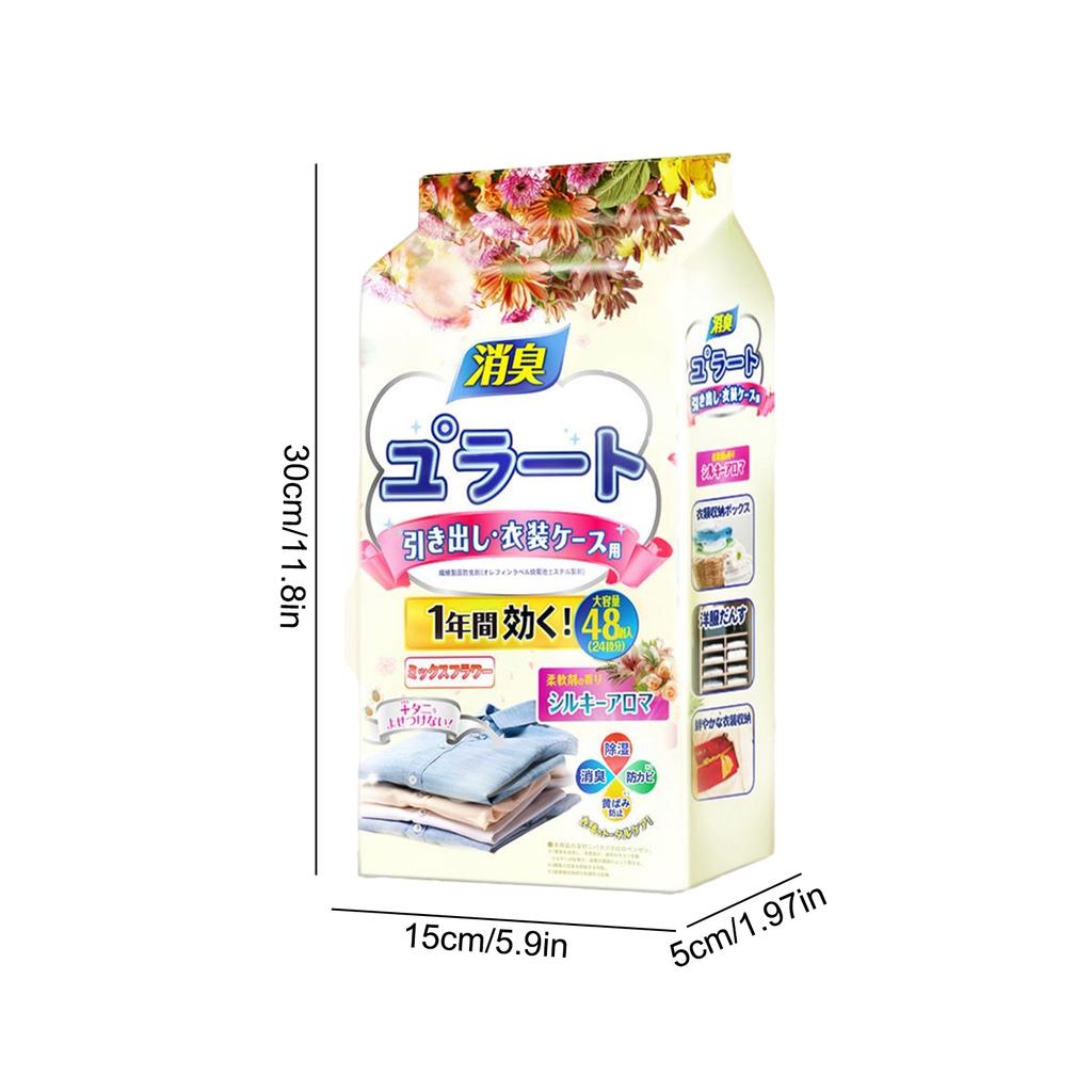 Sachets For Drawers And Closets 48pcs Small Scent Bags For Closets Fresh Scents Sachet Packets Closet Smell Freshener Dresser