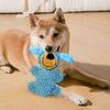 Squeaky Dog Toy Plush Stuffed Mop Dog Chew Toy Interactive Puppy Teething Toy for Small Medium Large Dogs