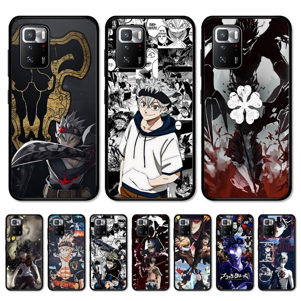 Black Clover Phone Case For Redmi Note 4 X 5 A 6 7 8 T 9 9S 10 11 11S 11Epro Poco M3 Pro